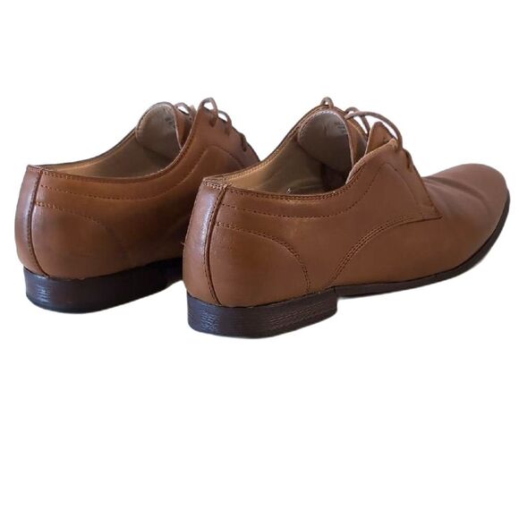 Perry Ellis Brown Oxford Suede Shoes with Blue Soles - Picture 6 of 7